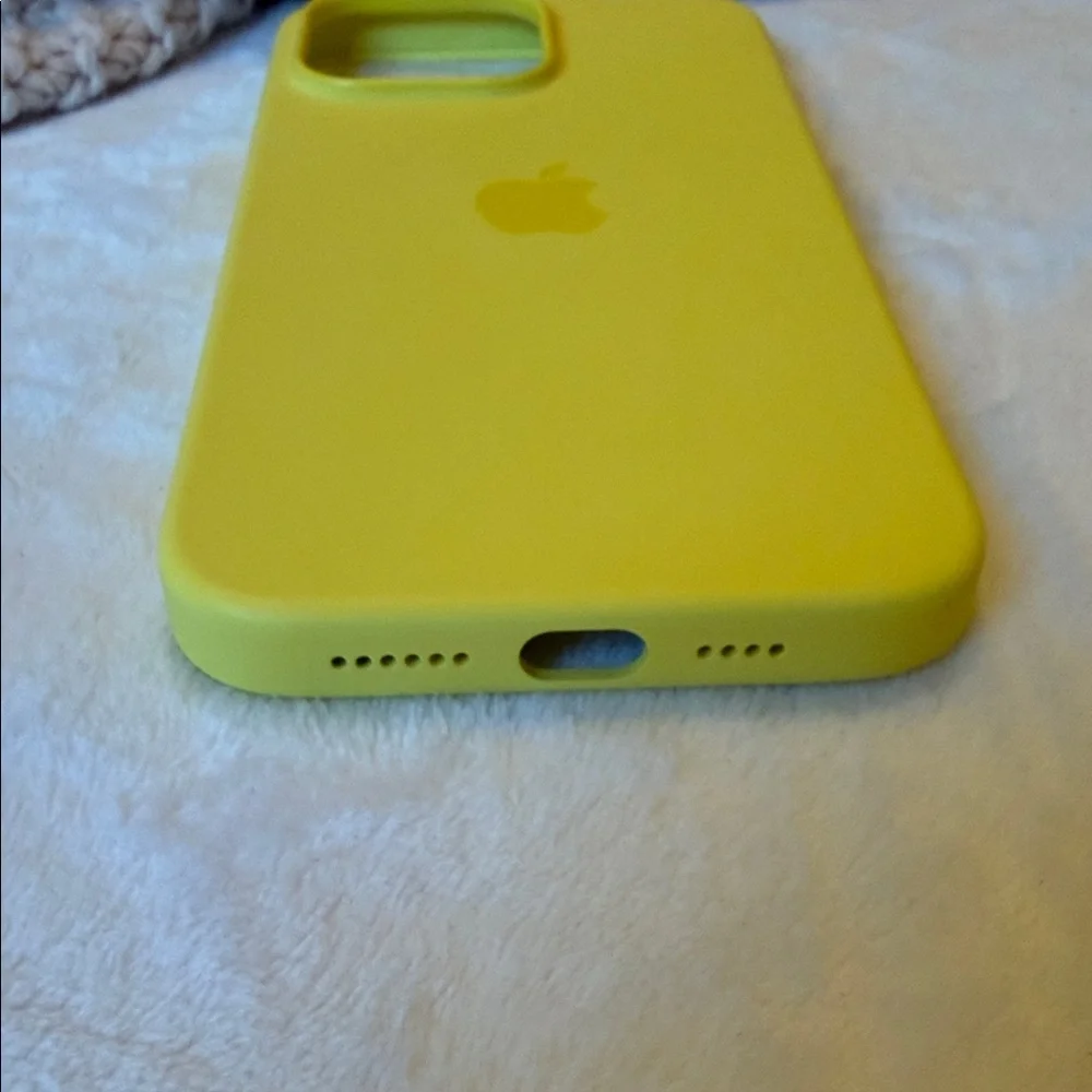 Apple Bright Yellow Silicone iPhone Case